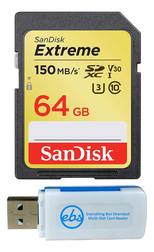 Sandisk Tarjeta De Memoria Sdxc Sd Extreme De 64 Gb, Funcio.