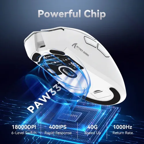Mouse Attack Shark R1 Inalámbrico Gaming Sensor Superlight