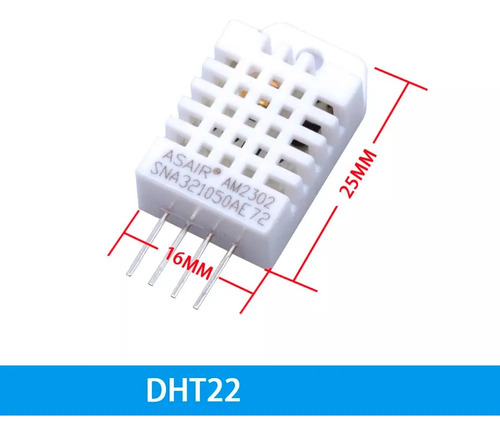 Tecneu 5 Piezas Sensor De Temperatura Y Humedad Dht22 Am2302 Arduino