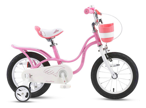 Royalbaby Little Swan - Bicicleta Infantil De 14 Pulgadas Co