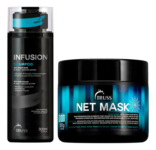 Truss Shampoo Infusion 300ml + Net Mask 550g - Kit 