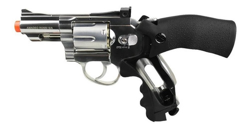 Revólver De Co2 Rossi 708s Wingun Cromado 4,5mm Full Metal