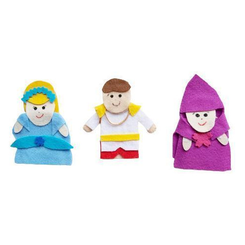 Dedoches Feltro - Cinderela - 3 Personagens - Kits E Gifts