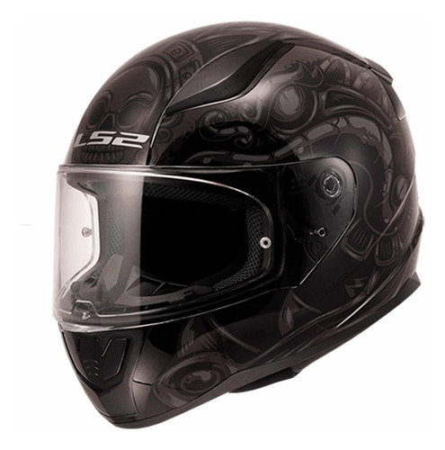 Casco Moto Integral Ls2 Rapid Ii Azteca Negro Mate Ece2206 Negro Azteca Xxl
