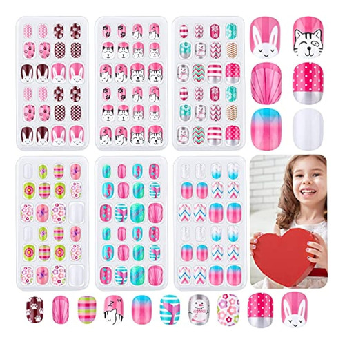 Kit De 144 Piezas Thrilez De Uñas Postizas Para Niñas