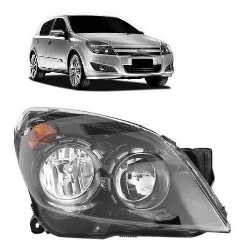 Farol Vectra 2010 2011 2012 Gt Gtx Mascara Negra Fume Ld