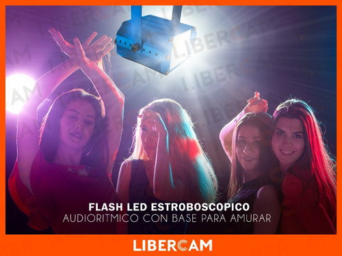 Flash De Led Audioritmico Cob Fiestas Dj Luz Estroboscopico