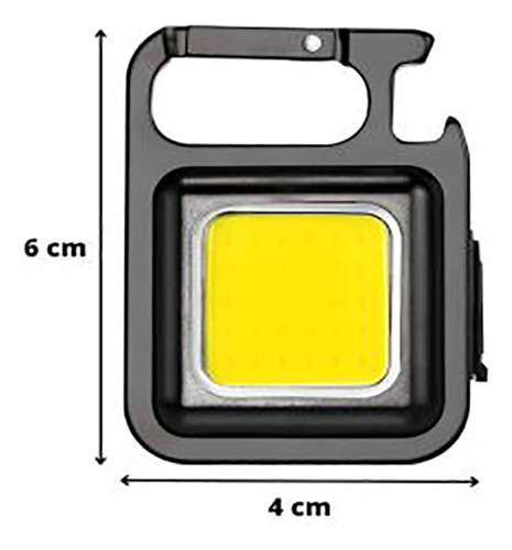 Mini Linterna Led Llavero Táctico Multiusos 3 Modos De Luz