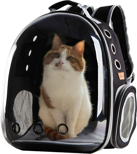 Imagen 5 de 10 de Mochila Bolso De Transporte Capsula Burbuja Gatos & Perros