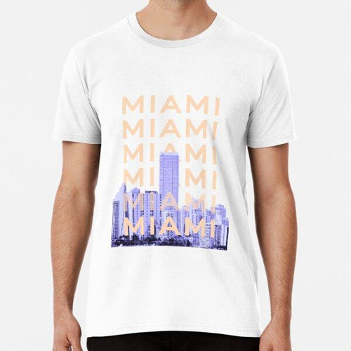 Remera Miami Beach, Miami Travel Art, Pijo, Viajes Algodon P