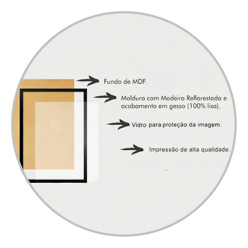Kit de marcos para frases de agradecimiento con marco y cristal