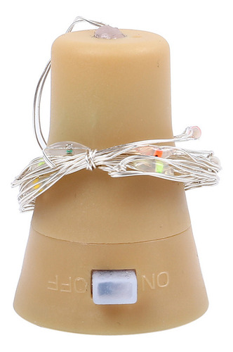 Luz Solar For Botella De Vino: Cadena De Alambre De Cobre L