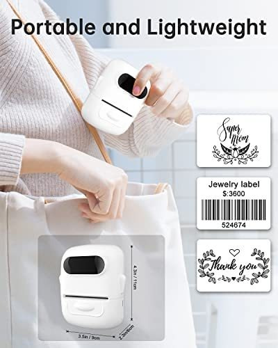 Impresora De Etiquetas Portátil Bluetooth Mark Life Blanco