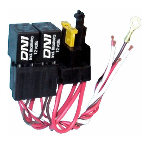 Relay Mini  Con Fusible Y-soporte /40amp 4 Terminales