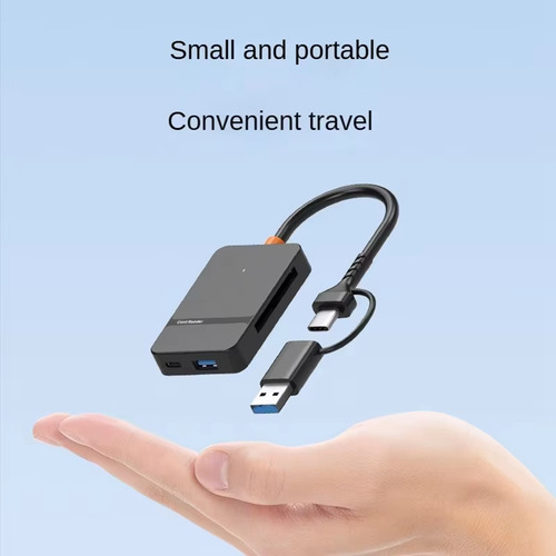 Leitor De Cartão Usb 3.0 Sd Micro-sd Tf Cf Ms Compact Flash