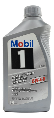 Aceite Multigrado Sintético 5w-50 Mobil 1