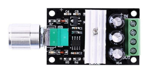 Controlador Velocidad Motor 1203bk Pwm Dc 6 28vdc 3a 80w