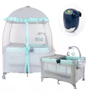 Cuna Para Bebe Babyhappy Modelo Casa Corral Y Mecedora Niños