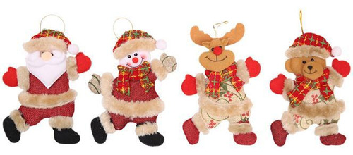 Juguetes De Peluche Para Decoración De Árboles De Navidad, 1