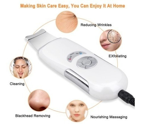 Limpiador Ultrasonido Facial Digital Peeling Lifting Manchas