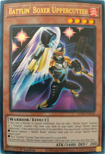Yugioh! Battlin' Boxer Uppercutter Ld10-en032 Ultra 1st Edit