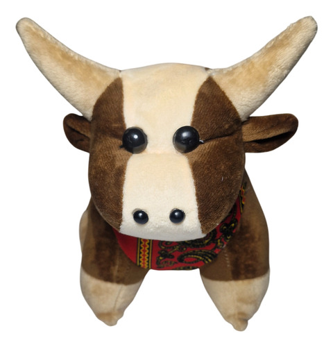 Peluche De Toro, Toro Chico 4 Piezas Café