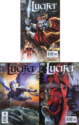 Lote Lucifer (2000) X 3. #7-9. Vertigo. Ingles.
