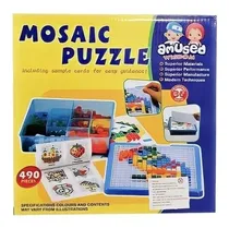 Comprar Puzzle Mosaico 490 Piezas Didáctico Con Bandeja  Niños (a)