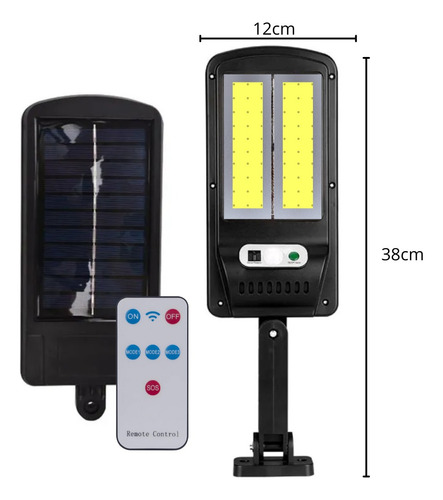 Foco Solar Led Exterior Con Sensor Movimiento