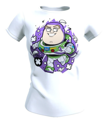 Polera Mujer Diseño Buzz Lightyear, Poliester