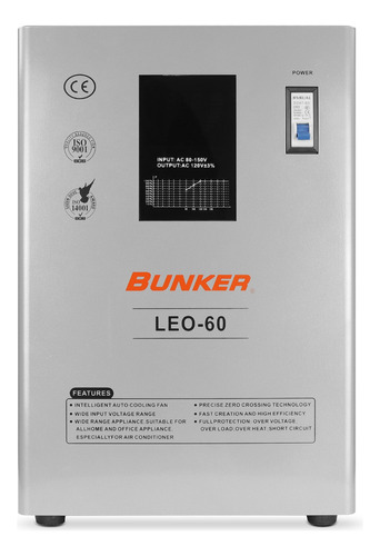 Regulador De Voltaje Bunker Rino-60 / Leo-60 110v A 60a