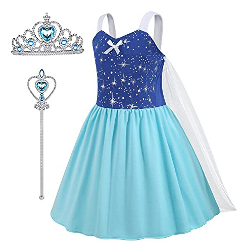 Chicas Cutescan Princesa Vestido De Traje Bebé Azul Fc3wc