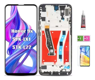 A Tela Lcd Com Moldura Para Huawei Honor 9x Stk-lx1 L22