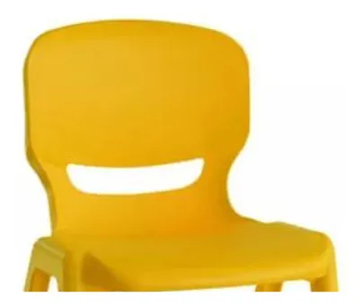 Silla Plastica Infantil 30x32x51cm Amarillo Bighouse Mimbral