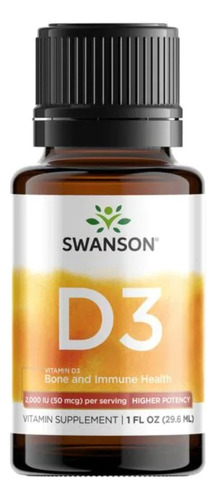 Swanson Vitamin D3 2000ui Gotas Max Absorcion (para 7 Meses)