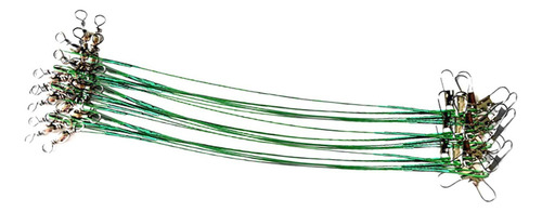 100 Uds. Aparejos De Pesca Líderes De Pesca 10cm Verde