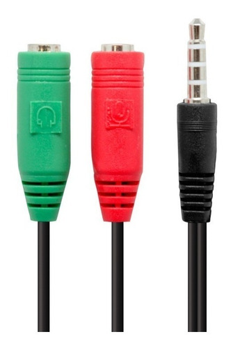 Imagen 3 de 6 de Cable Adaptador Sonido Para Celular Y Ps4 A Mic Y Auricular