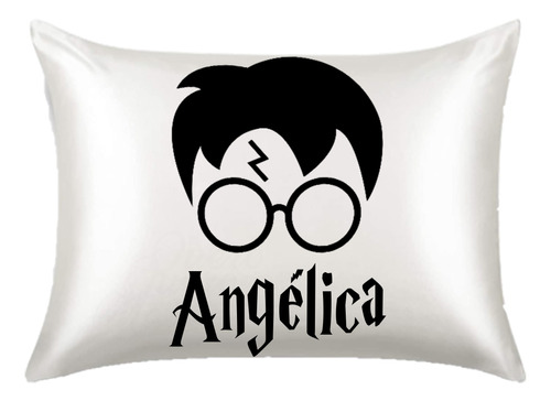 Fronha De Cetim Antifrizz Harry Potter Com Nome M02