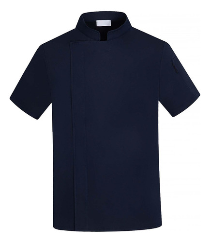 Chaqueta De Chef Ropa De Camarero Botón A Presión Top De