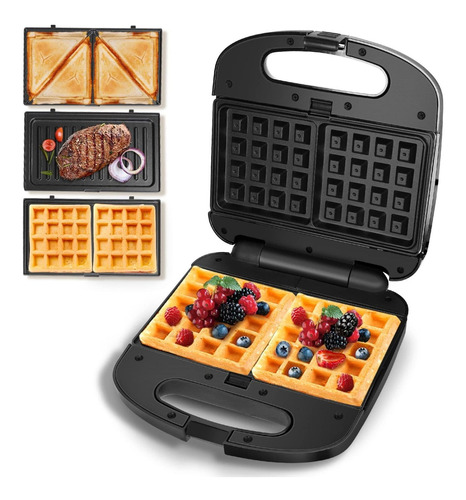 Taylor Swoden Sandwichera 3 En 1, Wafflera Compacta Con Plac