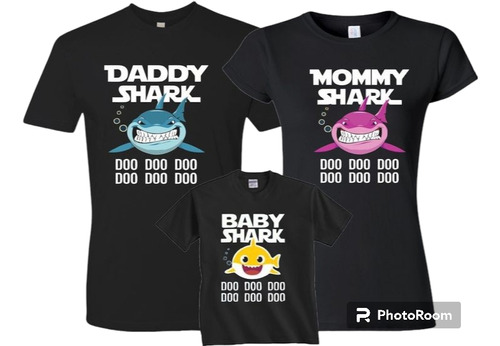 2 Playeras + Pañalero Estampado De Alta Calidad Baby Shark