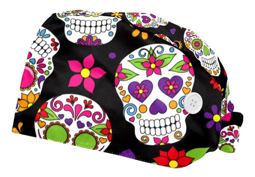 Oeldjfngsdc 2 Gorra Trabajo Calavera Encantadora Boton Banda