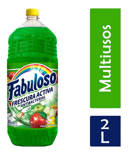  3 Pzas De Limpiador Fabuloso 2lt Pasion De Frutas