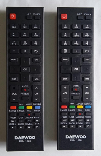 Control Remoto Tv Daewoo Led Modelo L32s6550bn 