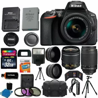 Cámara Réflex Digital Nikon D5600 Negra + Vr De 18-55 Mm + A