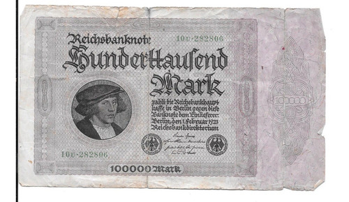 Liquido Billete De Alemania.  100.000 Marcos 1923 Oferta!!!!