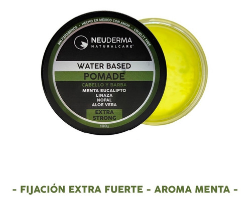 Pomada Para Peinar Base Agua Fijación Extra Fuerte 100gr