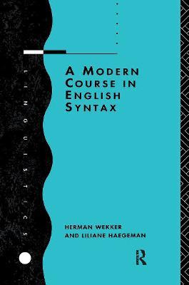 Libro A Modern Course In English Syntax - Liliane Haegeman
