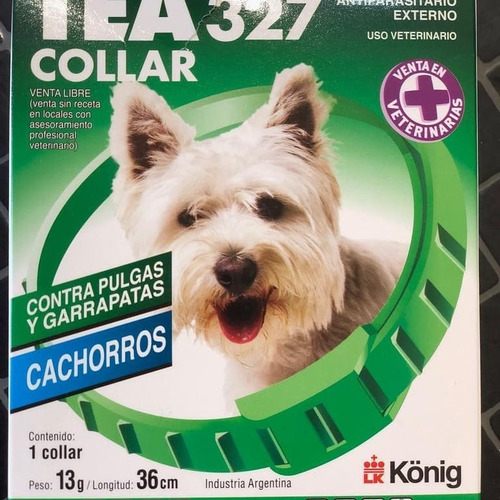 Collar Para Perros Pequeños Antipulgas Y Garrapatas Tea 327.