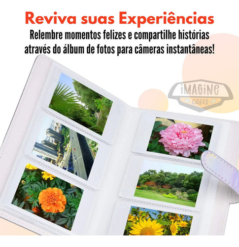 Dp Álbum Para Fotos Instantâneas Instax Mini 108 Fotos Cor